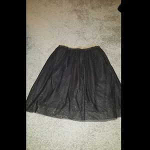 Plus size flirty tulle skirt